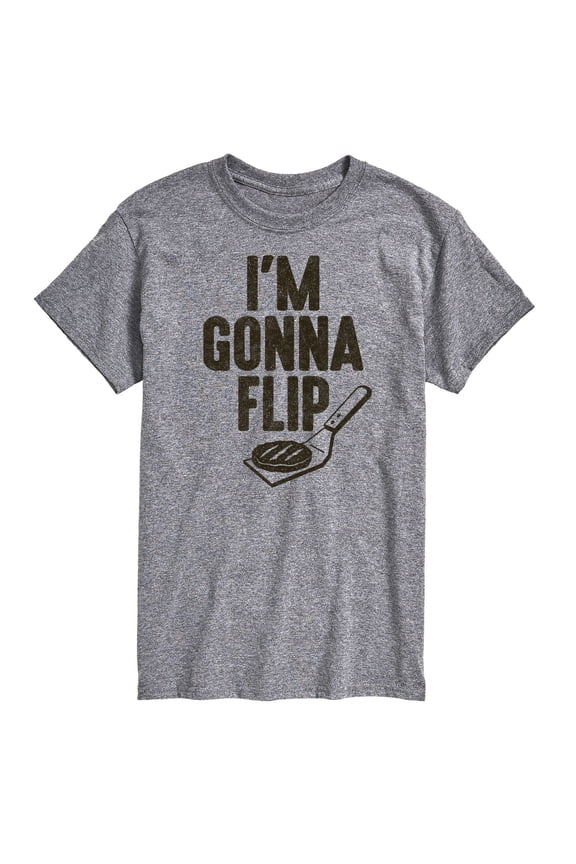 - I'm Gonna Flip This Burger - Men's Short Sleeve Graphic T-Shirt