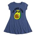 thumbnail image 1 of Instant Message - I'm Hard Core - Avacado Pit Cool - Toddler & Youth Girls Fit & Flare Dress, 1 of 5