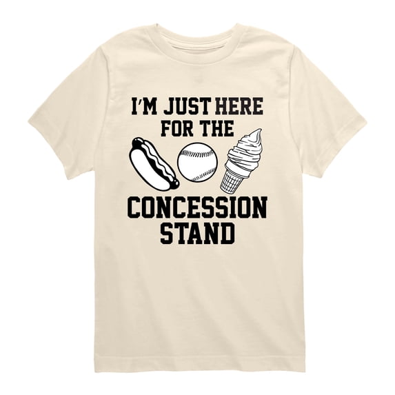 Instant Message - I'm Just Here For The Concession Stand Short Sleeve Graphic T-Shirt