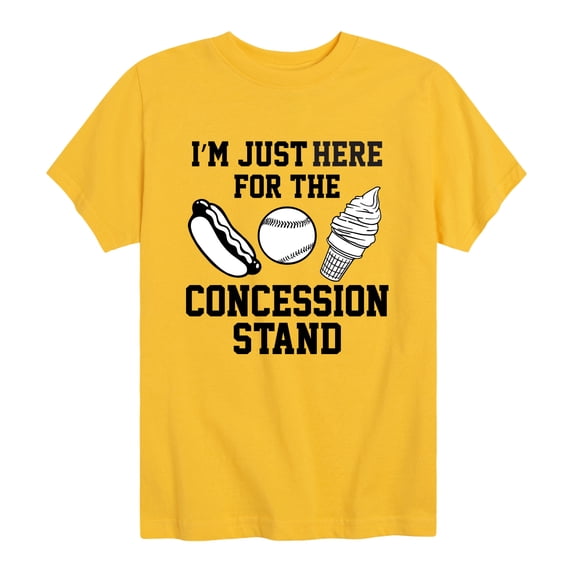 Instant Message - I'm Just Here For The Concession Stand Short Sleeve Graphic T-Shirt