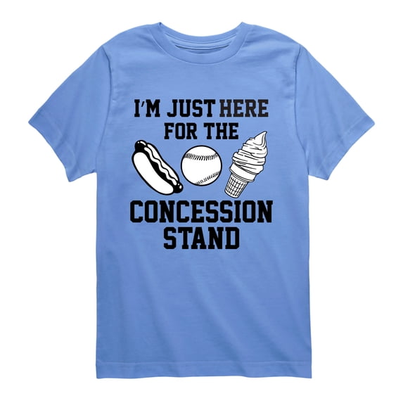 Instant Message - I'm Just Here For The Concession Stand Short Sleeve Graphic T-Shirt
