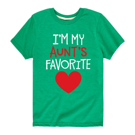 Instant Message - I'm My Aunts Favorite - Toddler And Youth Short Sleeve Graphic T-Shirt