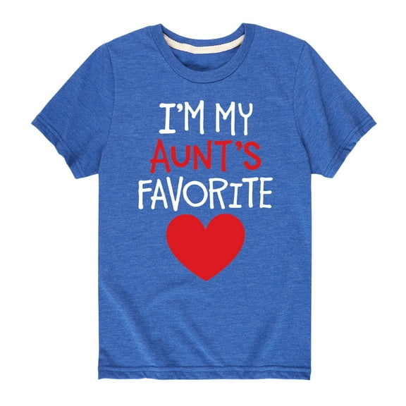 Instant Message - I'm My Aunts Favorite - Toddler And Youth Short Sleeve Graphic T-Shirt