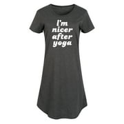 Instant Message - I'm Nicer After Yoga - Women's Any Way Dress