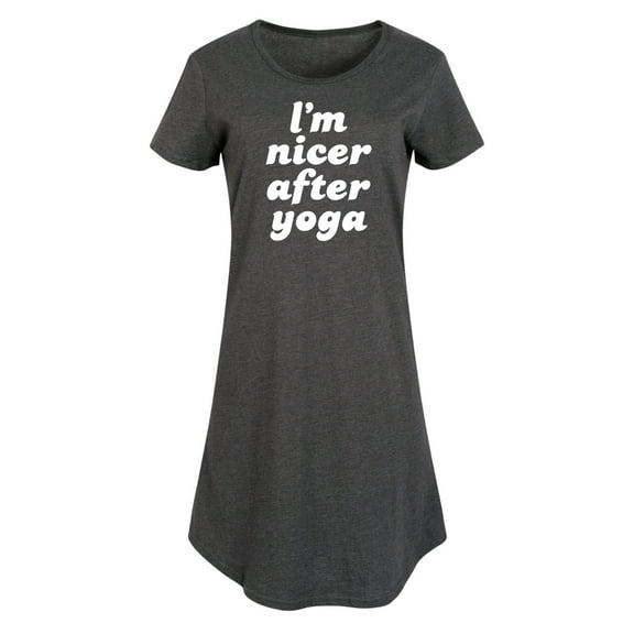 Instant Message - I'm Nicer After Yoga - Women's Any Way Dress