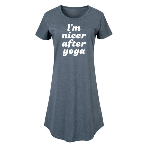 Instant Message - I'm Nicer After Yoga - Women's Any Way Dress