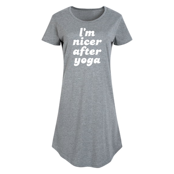 Instant Message - I'm Nicer After Yoga - Women's Any Way Dress