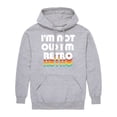 thumbnail image 1 of Instant Message - I'm Not Old I'm Retro - Men's Pullover Hooded Fleece Sweatshirt, 1 of 6