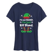 Instant Message - I'm Not Short Just Elf Sized Funny Christmas Short Sleeve Graphic T-Shirt