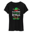 thumbnail image 1 of Instant Message - I'm Not Short Just Elf Sized Funny Christmas - Women's Short Sleeve Graphic T-Shirt, 1 of 6