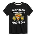 thumbnail image 1 of Instant Message - I'm Pizza Nuggets Kind Of Guy - Toddler And Youth Short Sleeve T-Shirt, 1 of 5