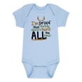 thumbnail image 1 of Instant Message - I'm Proof Daddy Doesn't Hunt - Infant One Piece, 1 of 4
