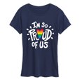 thumbnail image 1 of Instant Message - I'm So Proud Of Us - Women's Short Sleeve Graphic T-Shirt, 1 of 5