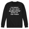thumbnail image 1 of Instant Message - I'm Sorry Sarcastic  - Men's Crew Neck Fleece Pullover, 1 of 6