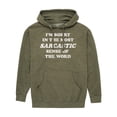 thumbnail image 1 of Instant Message - I'm Sorry Sarcastic  - Men's Pullover Hooded Fleece Sweatshirt, 1 of 7
