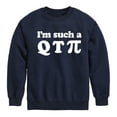 thumbnail image 1 of Instant Message - I'm Such A Q T Pi - Toddler And Youth Crewneck Fleece Sweatshirt, 1 of 6