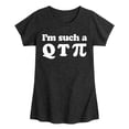 thumbnail image 1 of Instant Message - I'm Such A Q T Pi - Toddler And Youth Girls Short Sleeve Graphic T-Shirt, 1 of 6