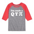 thumbnail image 1 of Instant Message - I'm Such A Q T Pi - Toddler And Youth Raglan Graphic T-Shirt, 1 of 7