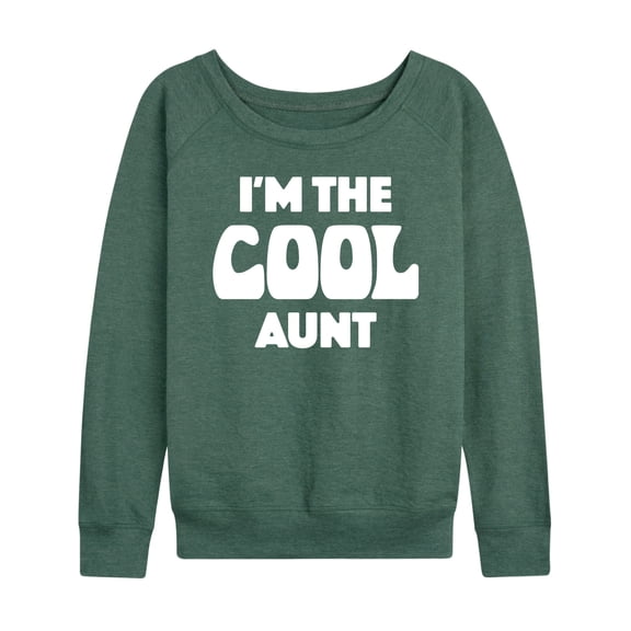 Instant Message - I'm The Cool Aunt - Women's Lightweight French Terry Long Sleeve Shirt