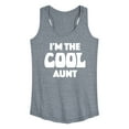 thumbnail image 1 of Instant Message - I'm The Cool Aunt - Women's Racerback Tank Top, 1 of 6