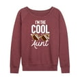 thumbnail image 1 of Instant Message - I'm The Cool - Women's Lightweight French Terry Long Sleeve Shirt, 1 of 6