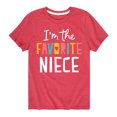 thumbnail image 1 of Instant Message - I'm The Favorite Niece Short Sleeve Graphic T-Shirt, 1 of 5