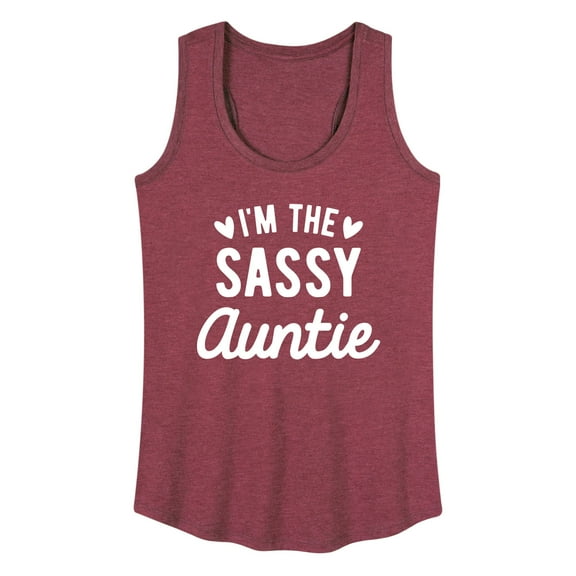 Instant Message - I'm The Sassy Auntie - Women's Racerback Tank Top