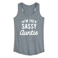 thumbnail image 1 of Instant Message - I'm The Sassy Auntie - Women's Racerback Tank Top, 1 of 6