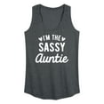 thumbnail image 1 of Instant Message - I'm The Sassy Auntie - Women's Racerback Tank Top, 1 of 7