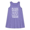 thumbnail image 1 of Instant Message - I'm Why We Can't Have Nice Things - Toddler & Youth Girls A-line Dress, 1 of 5
