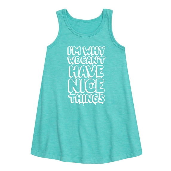 Instant Message - I'm Why We Can't Have Nice Things - Toddler & Youth Girls A-line Dress