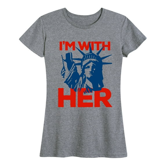 Instant Message - I'm With Her - Women's Short Sleeve Graphic T-Shirt