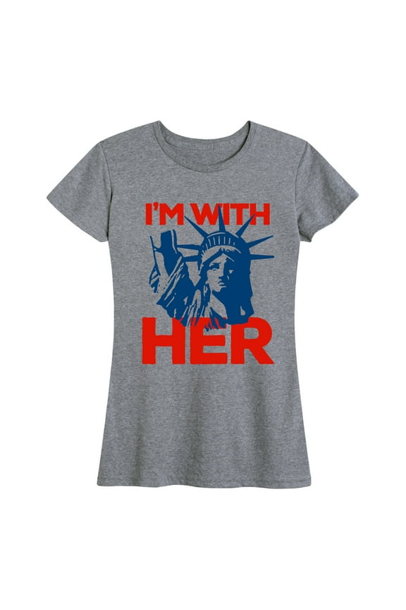 - I'm With Her - Women's Short Sleeve Graphic T-Shirt