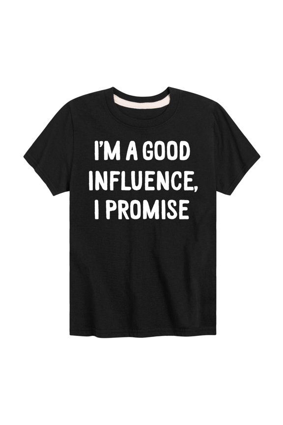 - I'm a Good Influence Christmas - Toddler & Youth Short Sleeve Graphic T-Shirt