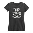 thumbnail image 1 of Instant Message - I've Got 99 Problems And 420 Solutions - Women's Short Sleeve Graphic T-Shirt, 1 of 5