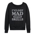 thumbnail image 1 of Instant Message - I've Got Mad Coping Skills Inspirational - Women's French Terry Pullover Long Sleeve Shirt, 1 of 5