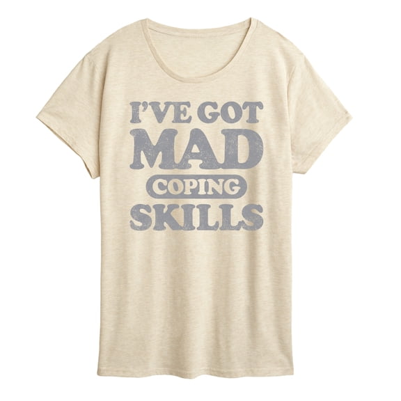 Instant Message - I've Got Mad Coping Skills Inspirational - Women's Short Sleeve Graphic T-Shirt