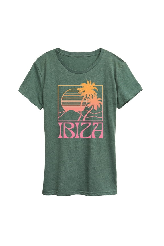 - Ibiza Sun Palms - Women's Short Sleeve Graphic T-Shirt