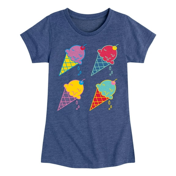 Instant Message - Ice Cream Pop - Toddler & Youth Girls Short Sleeve Graphic T-Shirt