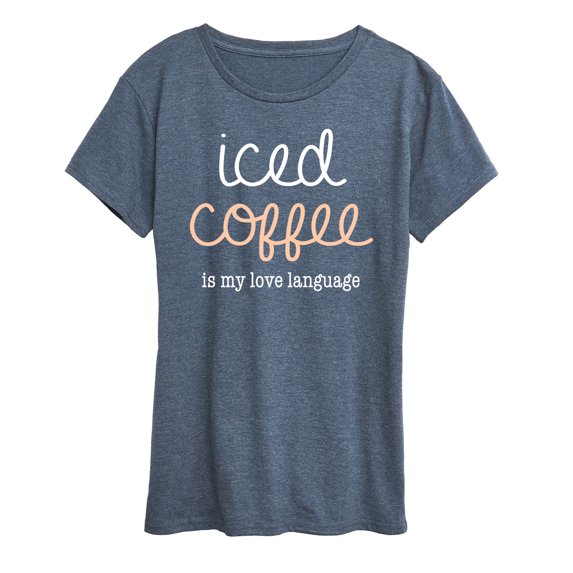 Instant Message - Iced Coffee Love Language Short Sleeve Graphic T-Shirt