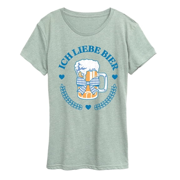 Instant Message - Ich Liebe Bier Oktoberfest - Women's Short Sleeve Graphic T-Shirt
