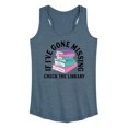 thumbnail image 1 of Instant Message - If I Go Missing Check The Library - Women's Racerback Tank Top, 1 of 6