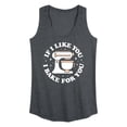 thumbnail image 1 of Instant Message - If I Like You, I Bake for You - Women's Racerback Tank Top, 1 of 6