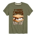 thumbnail image 1 of Instant Message - If There's S'mores, I'm In - Toddler & Youth Short Sleeve Graphic T-Shirt, 1 of 6
