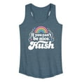 thumbnail image 1 of Instant Message - If You Can't Be Nice Hush - Women's Racerback Tank Top, 1 of 6