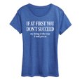thumbnail image 1 of Instant Message - If You Dont Succeed Short Sleeve Graphic T-Shirt, 1 of 5