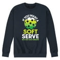 thumbnail image 1 of Instant Message - If You Want Soft Serve Pickleball - Men's Crew Neck Fleece Pullover, 1 of 6