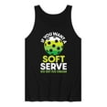 thumbnail image 1 of Instant Message - If You Want Soft Serve Pickleball - Men's Jersey Tank Top, 1 of 6
