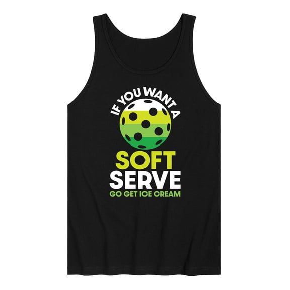 Instant Message - If You Want Soft Serve Pickleball - Men's Jersey Tank Top
