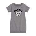 thumbnail image 1 of Instant Message - Im Baby Cat - Toddler And Youth Girls Fleece Dress, 1 of 6